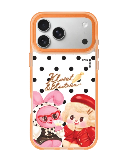 เคสใสสีส้ม iphone 17 pro max magsafe kloset chou cherie