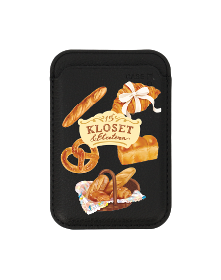 กระเป๋าใส่บัตร magsafe ดำ kloset pastry party