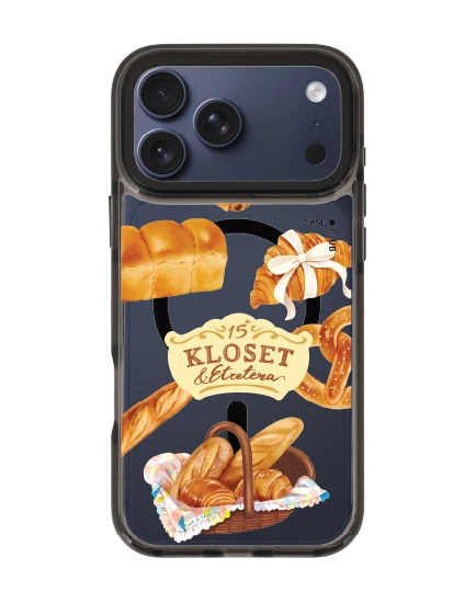 เคสใส iphone 17 pro max magsafe สีดำ kloset pastry party
