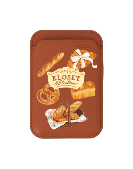 กระเป๋าใส่บัตร magsafe น้ำตาล kloset pastry party