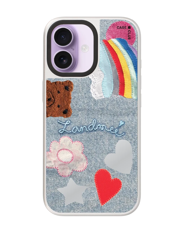 เคสกระจก iphone 17 magsafe landmeé love & peace