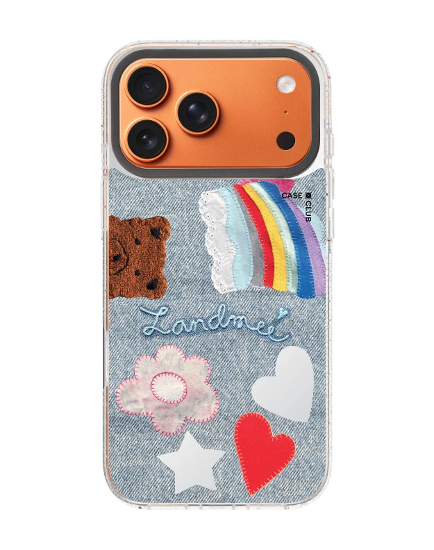 iphone 17 pro max clear mirror magsafe landmeé love & peace