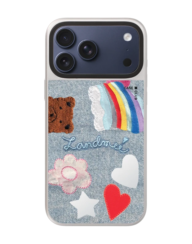 เคสกระจก iphone 17 pro max magsafe landmeé love & peace