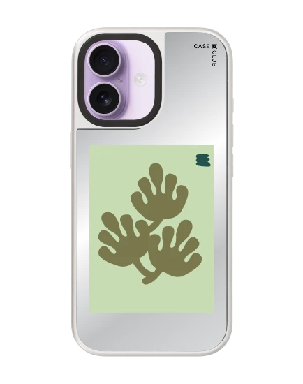 iphone 17 mirror silver magsafe leaf poster