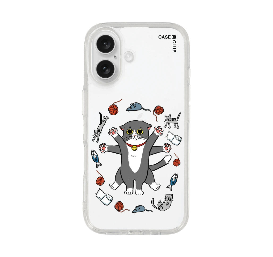 iphone 16 clear case life of cat