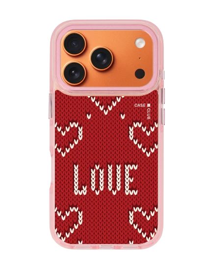 iphone 17 pro clear pink magsafe love knit