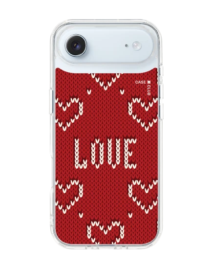 iphone air clear love knit