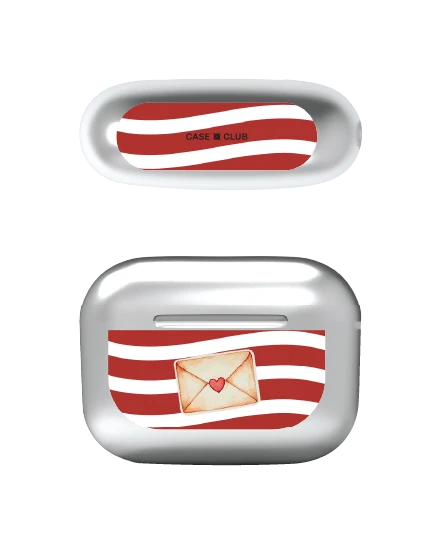 เคสสีเงิน airpods pro 2 จดหมายรัก