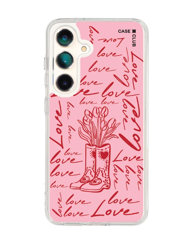 เคสใส samsung galaxy s25 magsafe บู๊ทดอกไม้สื่อรัก