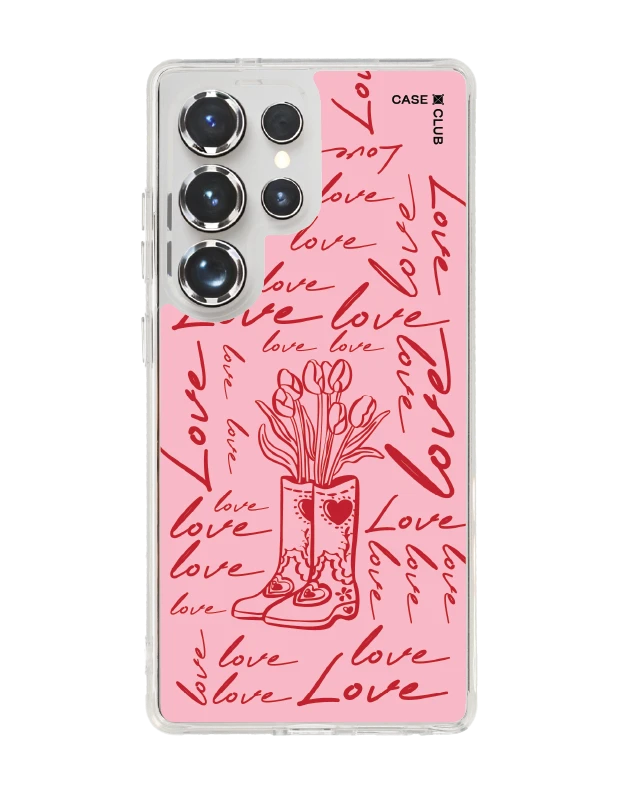 samsung galaxy s25 ultra clear magsafe love scribble