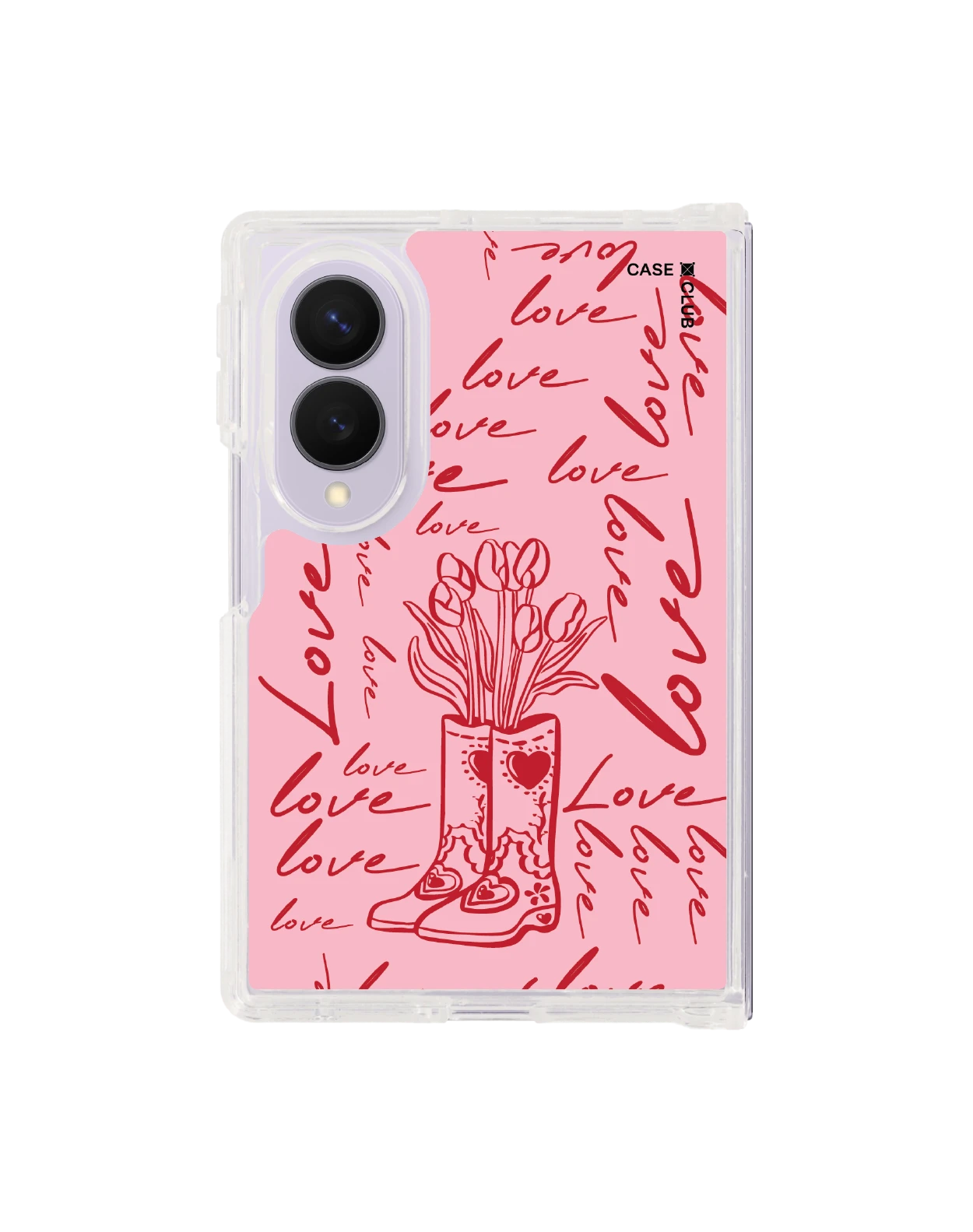 เคสใส samsung galaxy z fold 8 magsafe บู๊ทดอกไม้สื่อรัก