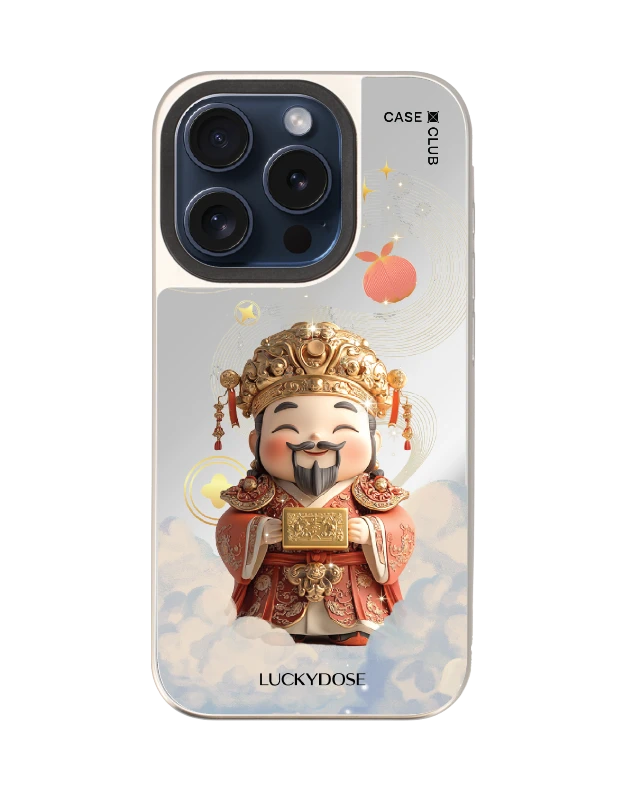 เคสกระจก iphone 15 pro magsafe luckydose เทพเจ้าไฉ่ซิงเอี๊ย