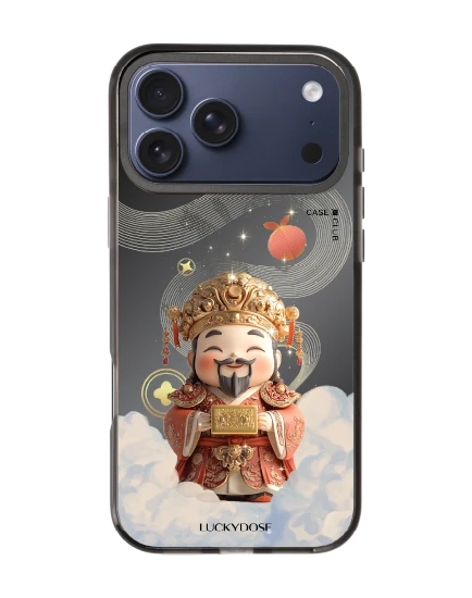 iphone 17 pro max black mirror magsafe luckydose caishen