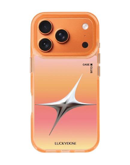 เคสใสสีส้ม iphone 17 pro magsafe luckydose สีมงคลวันศุกร์