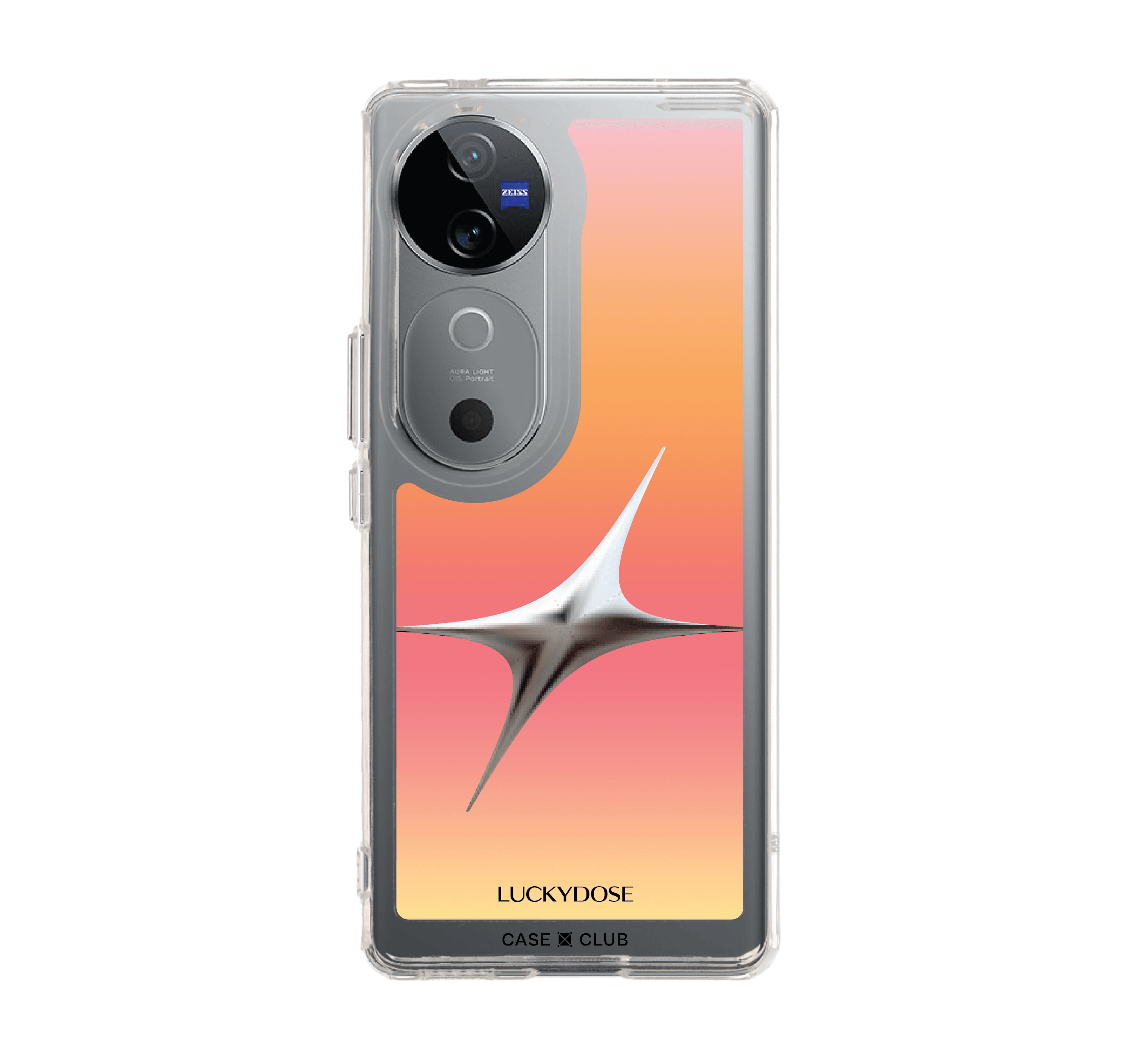 vivo v40 5g clear case luckydose friday lucky color