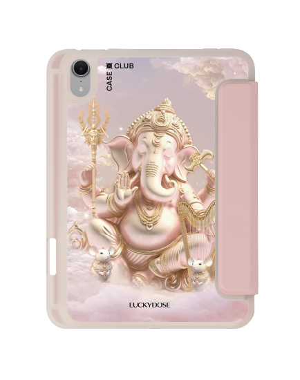 เคสใส ipad mini 7 สีชมพู luckydose คณปติ