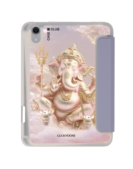 เคสใส ipad mini 7 สีม่วง luckydose คณปติ