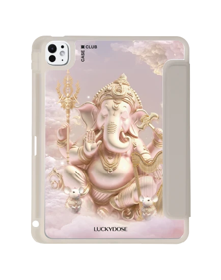 ipad pro 11" (2024) clear grey luckydose ganesha ganapati