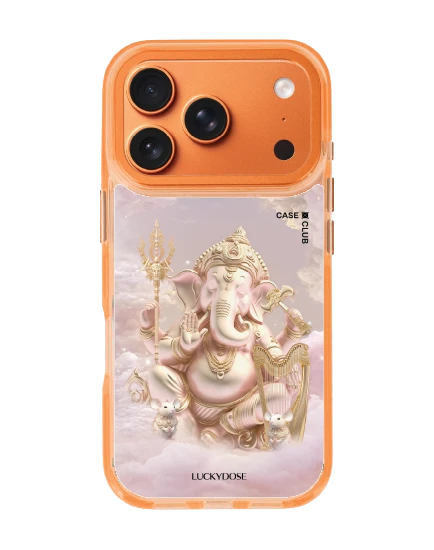 iphone 17 pro clear orange magsafe luckydose ganesha ganapati