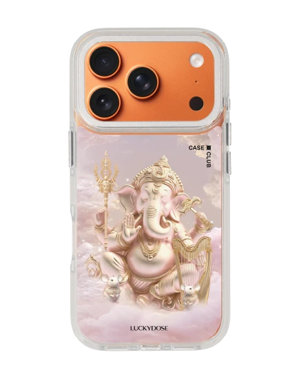 iphone 17 pro clear white magsafe luckydose ganesha ganapati