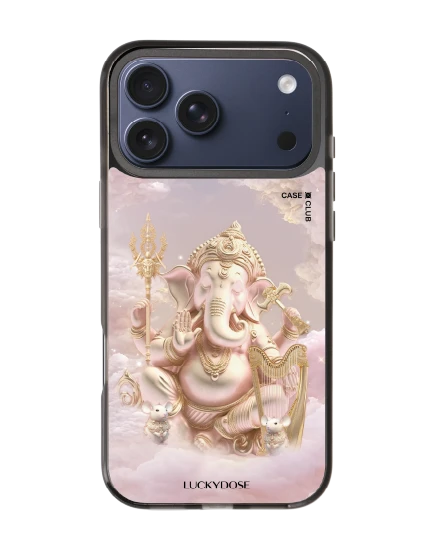 iphone 17 pro max black mirror magsafe luckydose ganesha ganapati