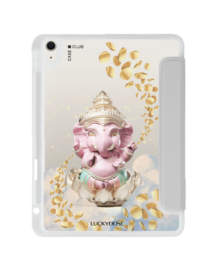 เคสใส iPad Air4/5/6/7 11" 2025 (M2/M3) สีเทา LuckyDose พระพิฆเนศ