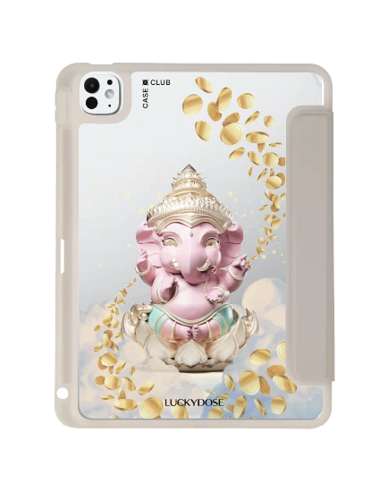 ipad pro 11" (2024) clear grey luckydose ganesha
