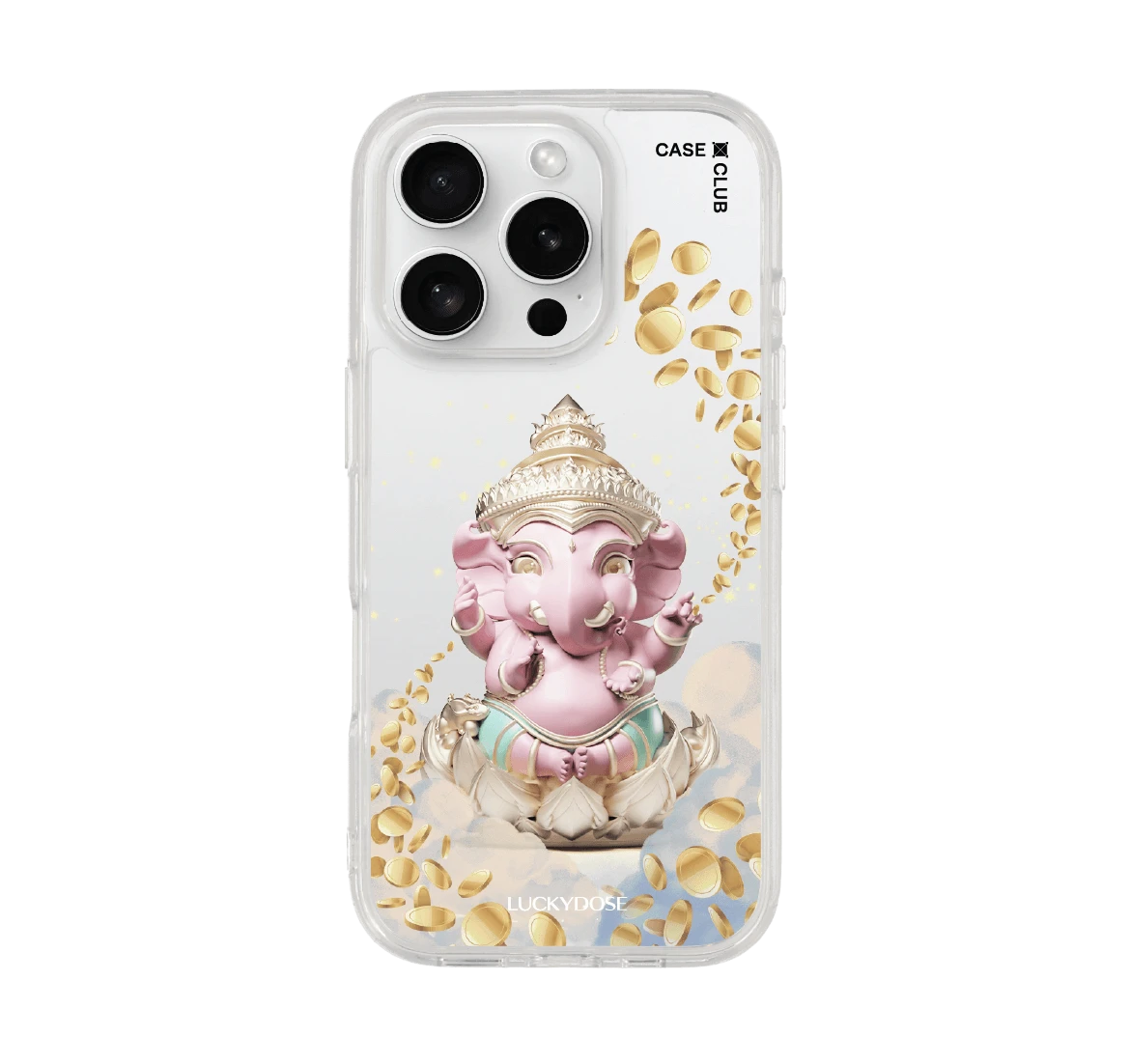 iphone 16 pro clear case luckydose ganesha