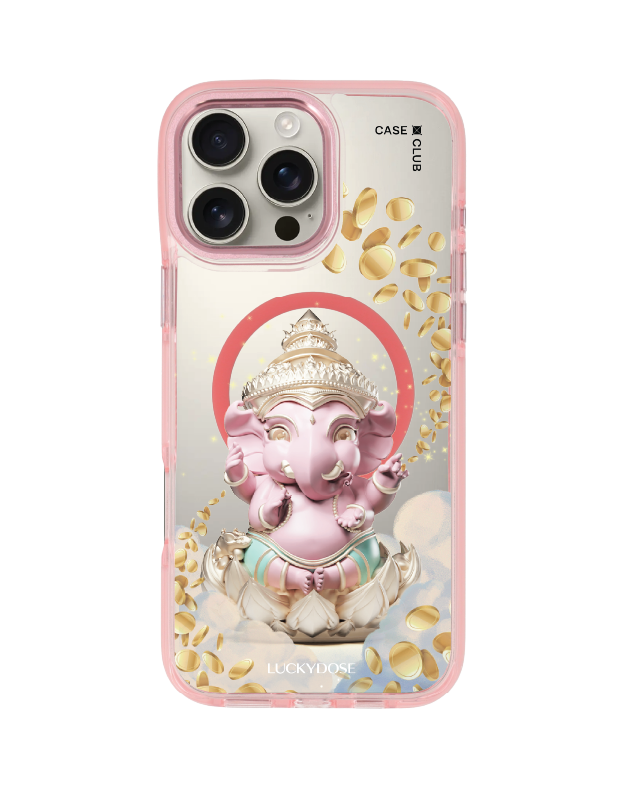 iPhone 16 Pro Max Clear Pink MagSafe LuckyDose พระพิฆเนศ
