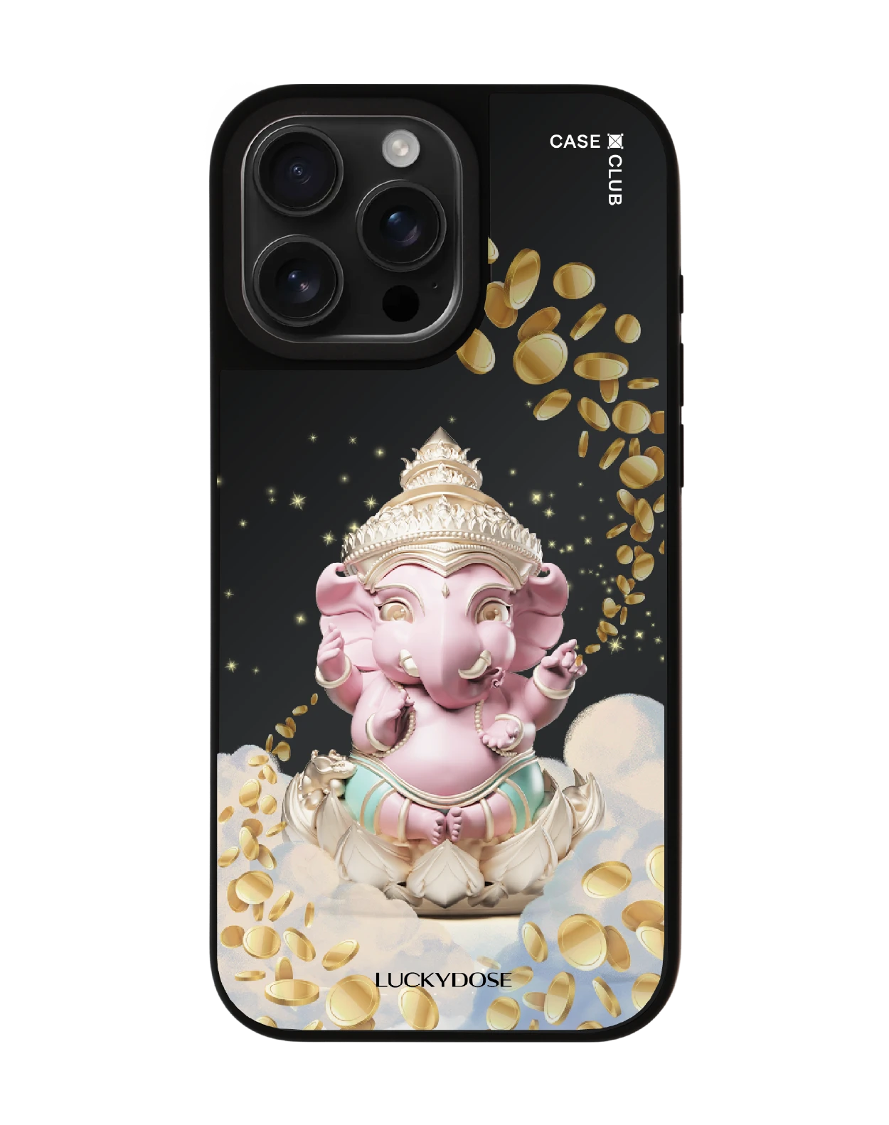 iphone 16 pro max matte black mirror magsafe luckydose ganesha