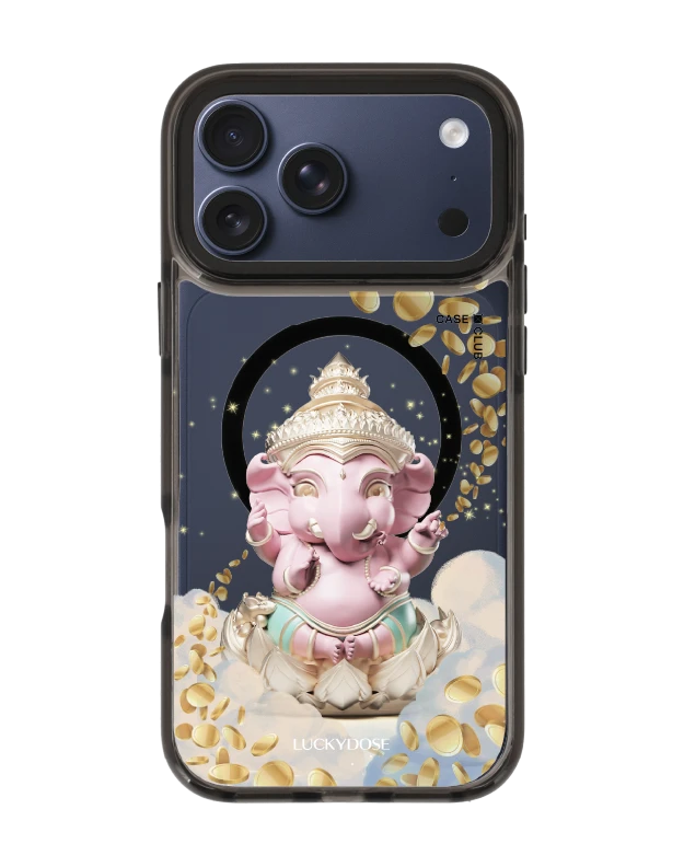 iphone 17 pro max clear black magsafe luckydose ganesha