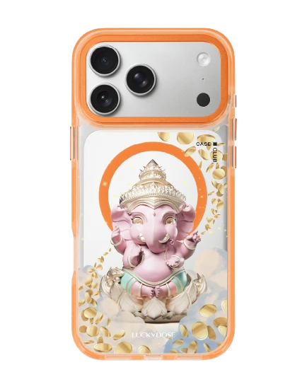 iphone 17 pro max clear orange magsafe luckydose ganesha