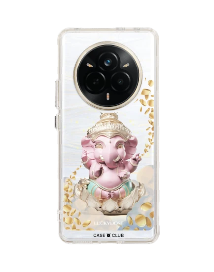 เคสใส realme 14 pro luckydose พระพิฆเนศสีชมูพูพาสเทล