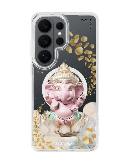 เคสใส samsung galaxy s26 ultra clear magsafe luckydose พระพิฆเนศสีชมูพูพาสเทล