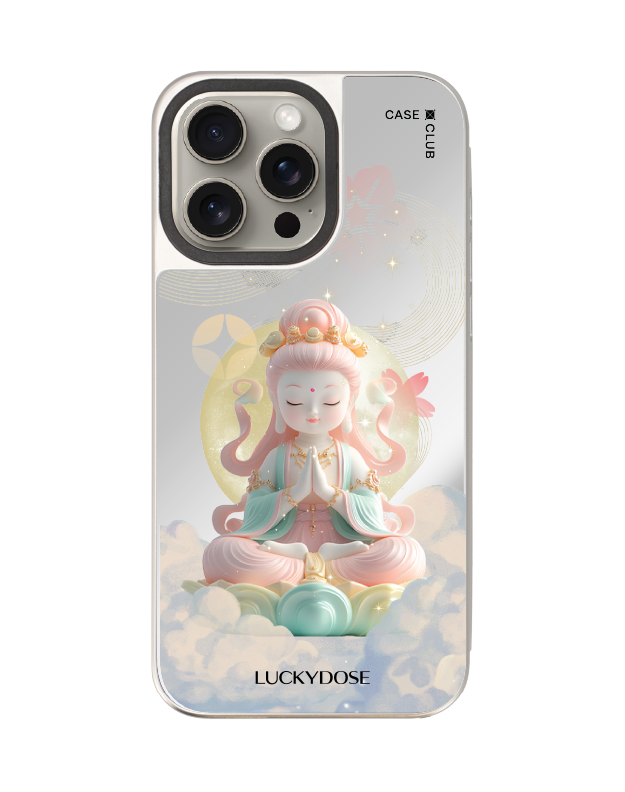 เคสกระจก iPhone 15 Pro Max MagSafe LuckyDose เจ้าแม่กวนอิม