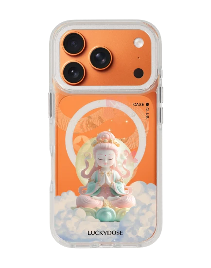 iphone 17 pro clear white magsafe luckydose guanyin