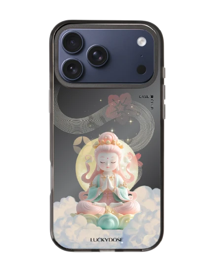 iphone 17 pro max black mirror magsafe luckydose guanyin