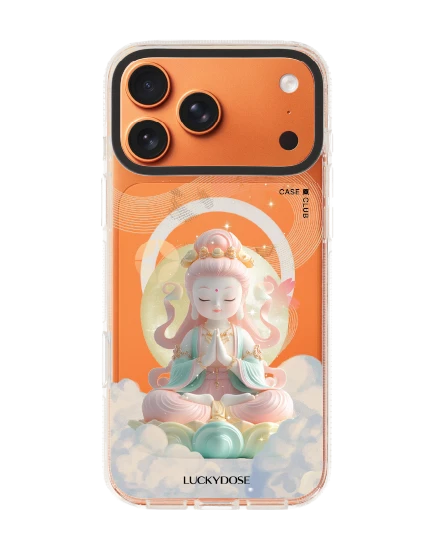 เคสใส iphone 17 pro max clear case magsafe shield luckydose เจ้าแม่กวนอิม