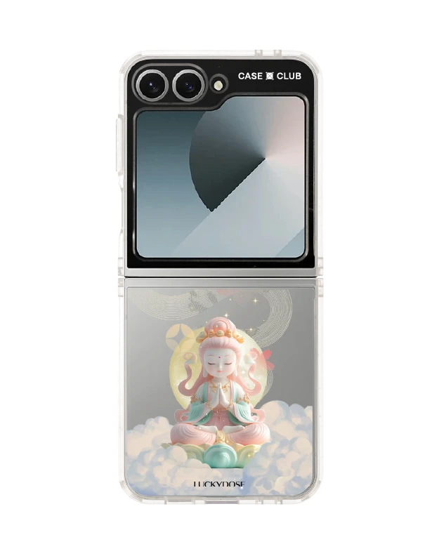 เคสใส samsung galaxy z flip 6 luckydose เจ้าแม่กวนอิม