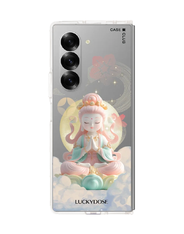 samsung galaxy z fold 6 clear case luckydose guanyin