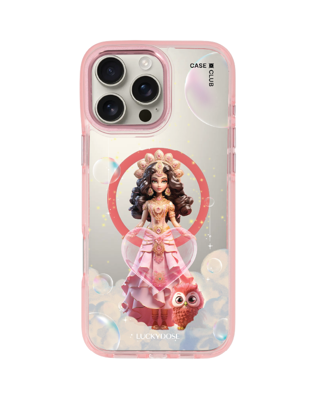 iPhone 16 Pro Max Clear Pink MagSafe LuckyDose Lakshmi