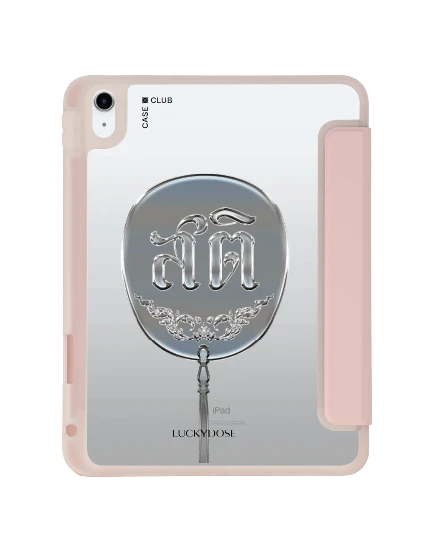 ipad gen 10th/11th 2025 clear pink luckydose sati