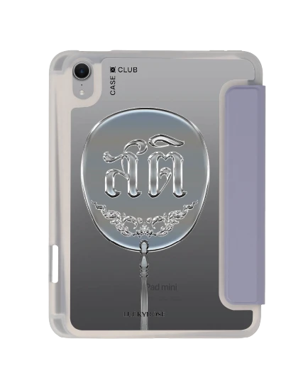ipad mini 7 clear purple luckydose sati