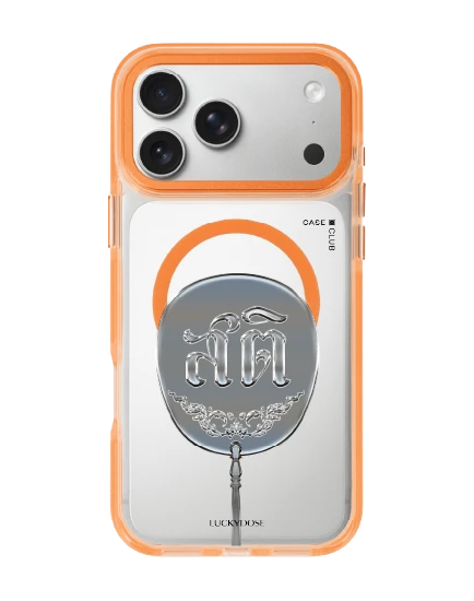 iphone 17 pro max clear orange magsafe luckydose sati