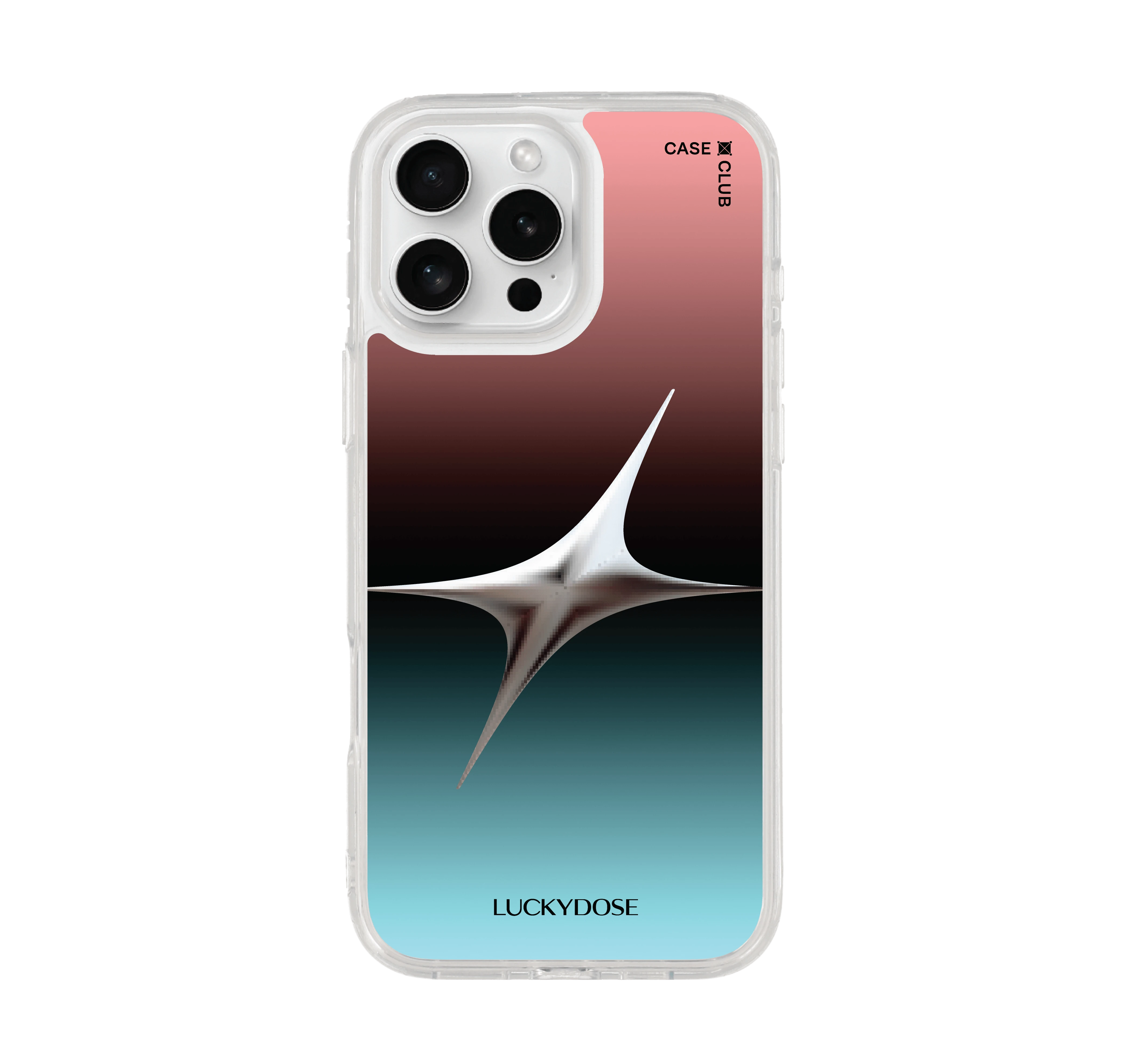 iphone 16 pro max clear case luckydose saturday lucky color