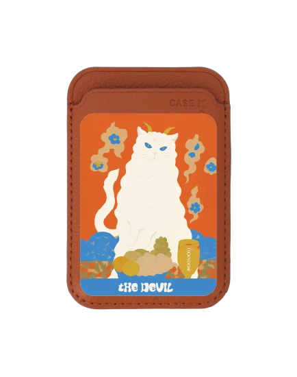 brown wallet magsafe luckydose the devil