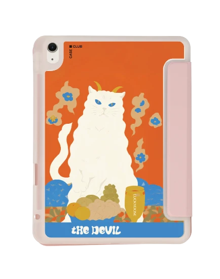 เคสใส ipad air4/5/6/7 11" 2025 (m2/m3) สีชมพู luckydose the devil