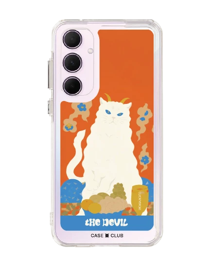 samsung galaxy a55 clear case luckydose the devil