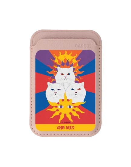 baby pink wallet magsafe luckydose the sun