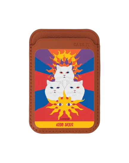 brown wallet magsafe luckydose the sun